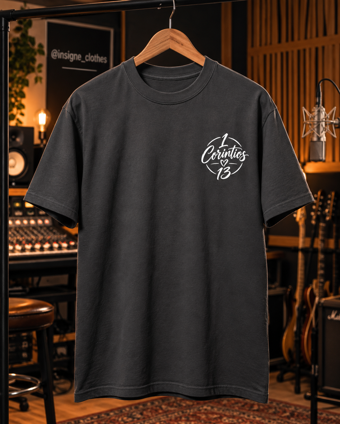 Camiseta 1 Corintios 13 — Gris