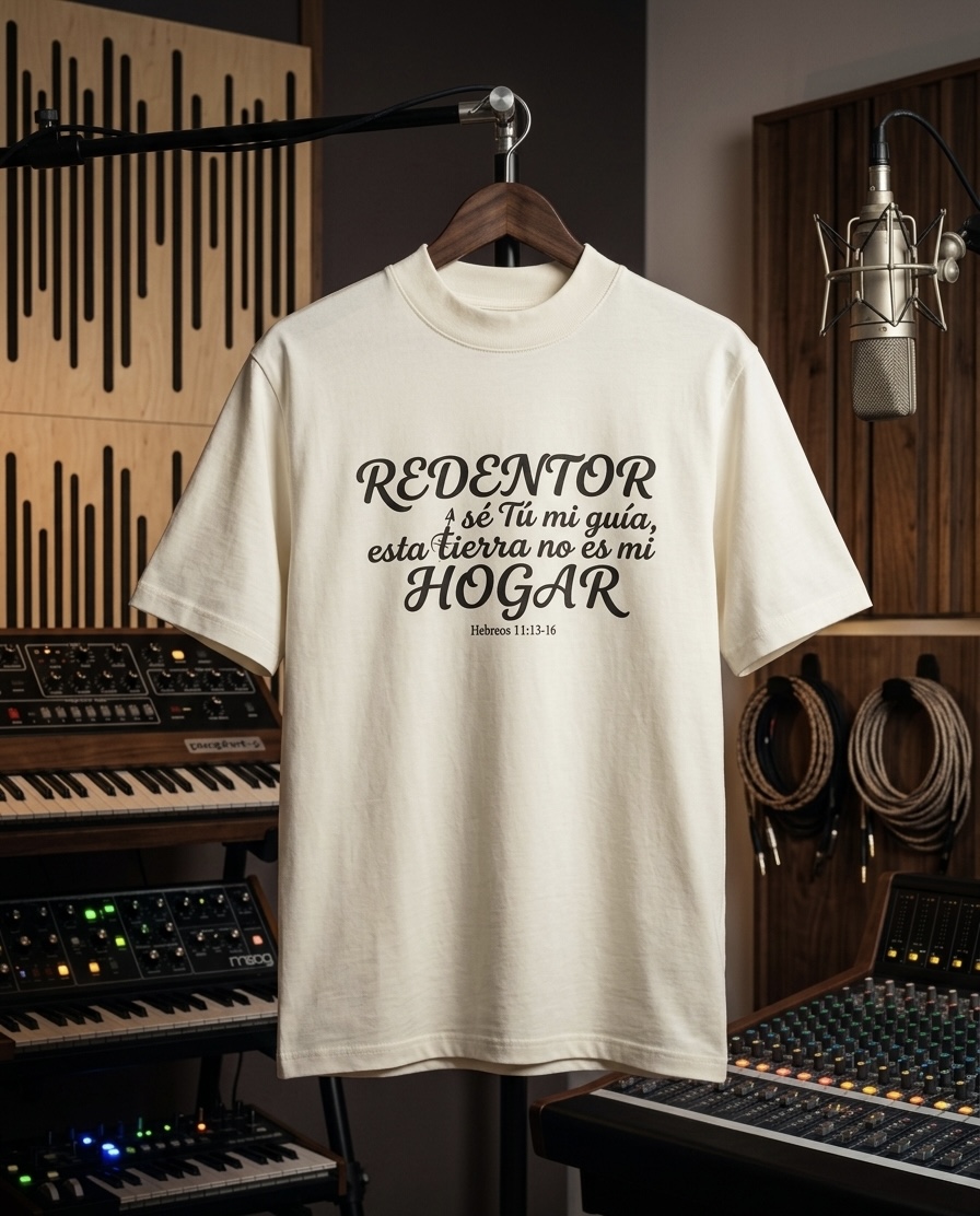 Camiseta Redentor — Marfil